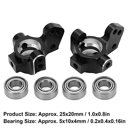 Pilipane 1 Pair Aluminum Alloy Metal Front Steering Cups, Upgrade Parts for 3Racing Sakura D5 1/10 RC Car