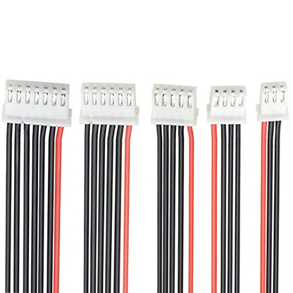 10pcs 5.9inch JST-XH Connector Plug 2S-6S 2S 3S 4S 5S 6S Lipo Balance Charger Silicone Wire Balance Lead Extension Cable for RC Battery (2pcs Each)