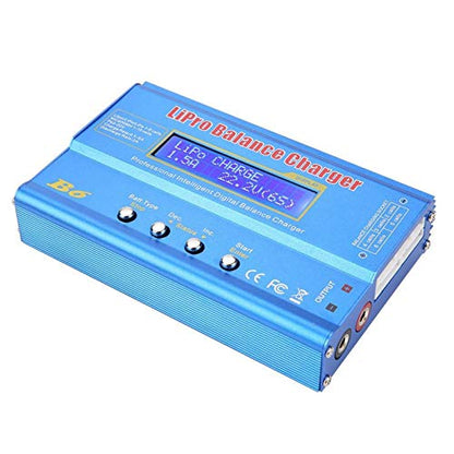 RC Charger,B6 80W Digital LCD Balance Charger Discharger Parallel Charging Board for LLiPo NiMH RC Battery(Without Plug)