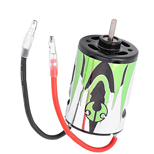 540 27T RC Motor Electric Motor Brushed 14.4V Green Metal Lightweight Easy Install RC Accessory Replacement Part with Exquisite Workmanship for 1/10 Crawler Racing Car