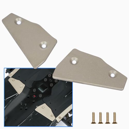 Titanium Sparking Skid Plate Guard for Arrma 6S 1/7 Infraction/Limitless/Felony | 2mm Thick Chassis Armor Undershield Protector,Skid Plate Protect Chassis Upgrade Part Bottom Cover-Titanium A - color: 6s 1/7 Infraction/Limitlessv1/Felony-titanium a