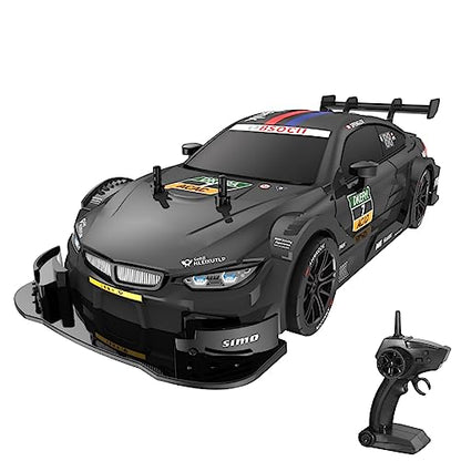 GoolRC RC Drift Car, 1:16 Scale 4WD 40KM/H High Speed RC Racing Car, 2.4GHz Electric Sport Drifting with Headlight, Drifting & Racing Tires for Adults (Black) - color: Black