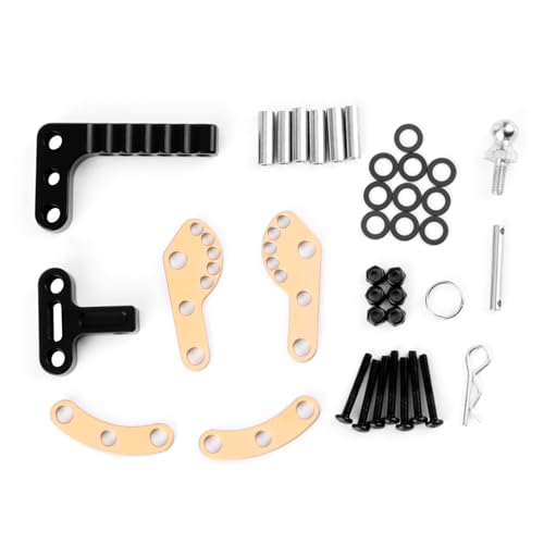 Adjustable Metal Trailer Hitch for TRX4 SCX10 GEN7 GEN8 | Adjustable Tow Hook, Receiver Mount, Durable Metal Construction, 1/10 RC Crawler Upgrades