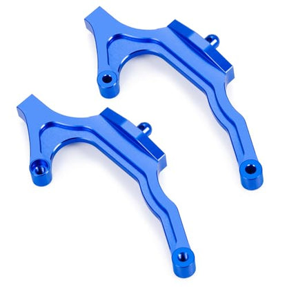 RCHUBAM 2PCS Rear Body Mount Braces for 1/10 Team Associated DR10 | Aluminum Alloy Rear Body Mount,RC Drag Race Car Upgrade Parts - style: Blue