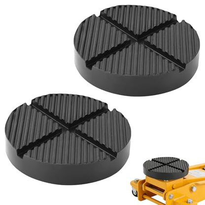 Universal Floor Jack Rubber Pad Jack Pad Adapter Pinch Weld Side Frame Rail Protector Puck/Pad (2 Pack) - color: 2 Pack