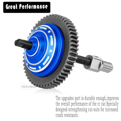 RC 54T Center Diff Gear Upgrades Part for 1/10 Slash 4x4,Slash 4x4 VXL,Rustler 4x4,Rustler 4x4 VXL,Stampede 4x4,Stampede 4x4 VXL,Hoss 4x4 VXL,Metal 54T Gear Slipper Clutch,Navy Blue - color: Navy Blue(1pcs)