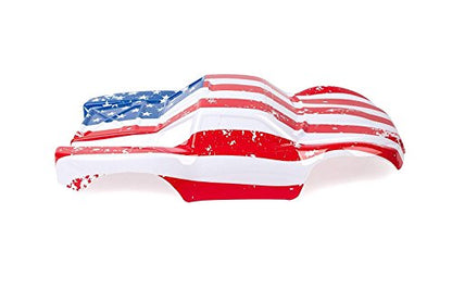 SummitLink Compatible Custom Body Flag Star Style Replacement for 1/10 Scale RC Car or Truck (Truck not Included) SS-FS-01