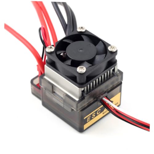 16V Brushed Esc Electronic Controller with Cooling Fan Brake Function for Car Boat Durable for Climbing Vehicles