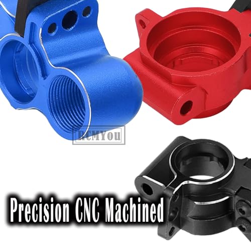 Aluminum Front Knuckles Steering Blocks &Rear Hub Stub Axle Carriers Upgrades Part for 1/8 Typhon/Talion 6S BLX,1/7 Felony/Mojave/Infraction 6S BLX,Black - color: Black