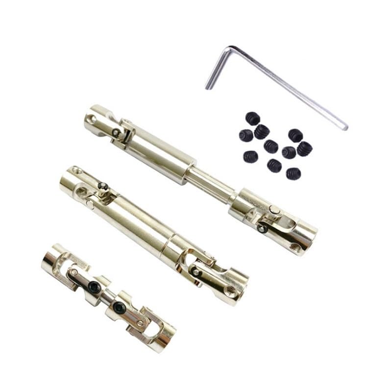 Metal Drive Shaft Set Compatible with MN Model MN86 1/12 RC Crawler, Transmission Shaft Upgrade Replacement (1 Set)