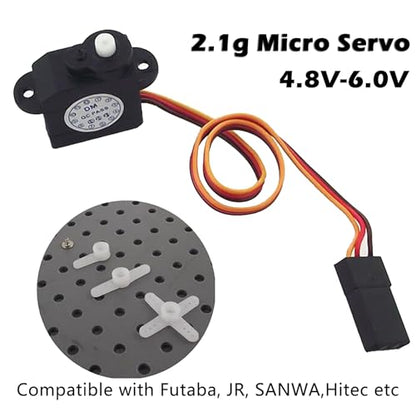 2.1g RC Micro Servo 2g Sub Mini servo 180 Degree DM-S0020 4.8V-6V for RC Hobby Parts (1)