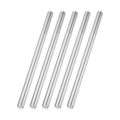 MECCANIXITY 5 Pack Dowel Pin Wheel, 10x100mm Steel Hex Wheel Hub Nut Pin Replacement for DIY RC Car Truck Boat Helicopter Model Part, Silver - size: 10x100mm