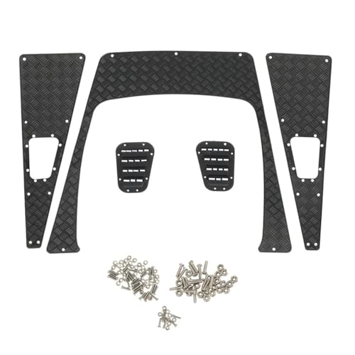 COMODO RC Crawler Skid Plate 1/10 Scale Metal Anti-Skid Guard Compatible with
