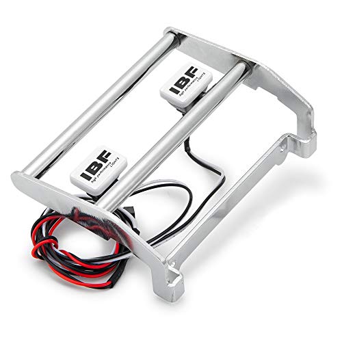 Metal Front Bumper with LED Lights for TRX4 Bronco 1/10th RC Crawler Car Accessories