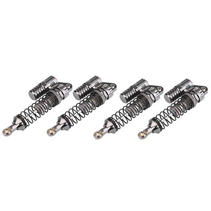 FOSA 4Pcs RC Shock Absorbers, Aluminum Alloy High Strength Springs Shocks Set Damper with 2 Bags of Screws For Axial / SCX10 / D90 / For -4 RC Crawler Car