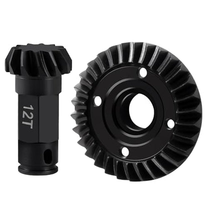 Steel Front&Rear Diff Gear Set for ARRMA 1/18 Granite/Typhon GROM | 1/14 Mini MOJAVE GROM 1/12 Losi NASCAR AWD RC Car Upgrade