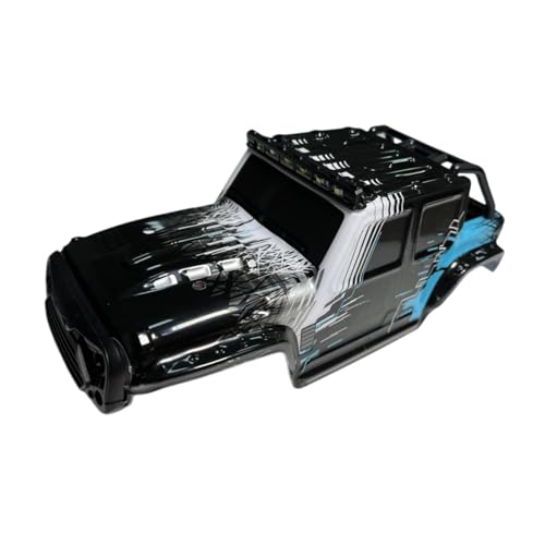 1/14 RC Car Body Shell for 16102 Remote Control Vehicle Cover Modification DIY Hobby Toy Vehicle Accessories 11.02x4.33x3.74inch- Black Blue - color: Black Blue