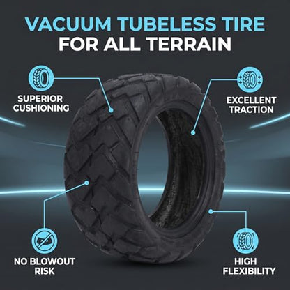 VGEBY Vacuum Tubeless Tire, 80/60‑6 Vacuum Tubeless Rubber Tire Tyre for Electric Scooter Go Karts ATV Replacement Electric Car Scooter Supplies 80/60-6 Scooter Tire