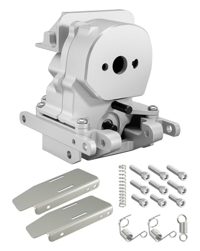 Dual Speed Transmission 15.7:1 and 56.6:1 | Fit for TRAXXAS TRX4M Defender Bronco K10 F150 1/18 RC Crawlers Silver