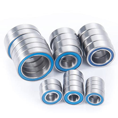 24Pcs Wheel Hubs Rubber Sealed Bearing for Axial Yeti XL RTR Kit | 1/5 1/6 1/8 RC Car Upgrade Parts