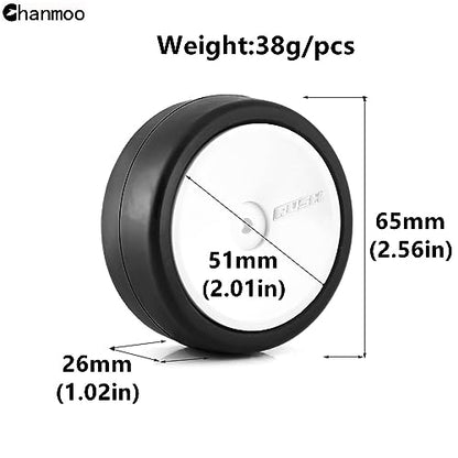 1/10 RC Rally Racing Tires and Hard Plastic Wheels Rims 12mm Hex Hub OD 65mm Drift Tyres for 1:10 Scale RC On Road Car Tamiya Traxxas HPI KYOSHO XV02 XV01 TA06 TT01 TT02 PTG2 144001 A959 4PCS