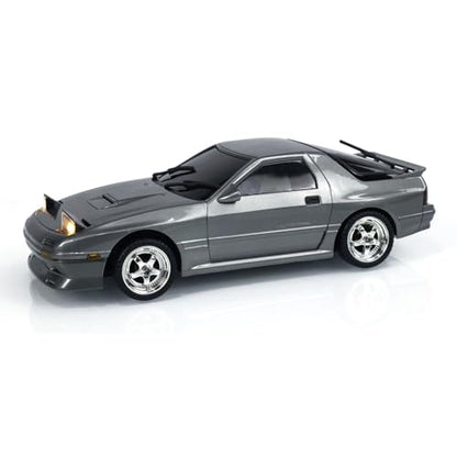 1:18 RX7 RWD RC Drift Car LDRC LD1802 Radio Control Racing Vehicles Gyroscope Light System Built-in Gyroscope Independent Suspension Ball Bearings Model for Ages 14+ - color: Grey