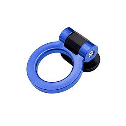 x xotic tech JDM Track Racing Style Bumper Trailer Tow Hook Ring Decoration Sticker Universal Fit All Car Truck SUV, Blue - color: Blue