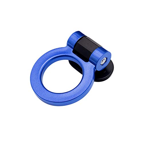 x xotic tech JDM Track Racing Style Bumper Trailer Tow Hook Ring Decoration Sticker Universal Fit All Car Truck SUV, Blue - color: Blue