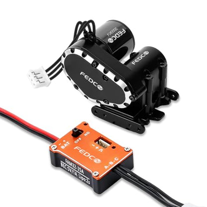 SCX30 Brushless Motor and Transmission Combo with 25A ESC, 3500KV High Torque Outrunner Motor Upgrade for Axial SCX30 Upgrades 1/30 RC Crawler