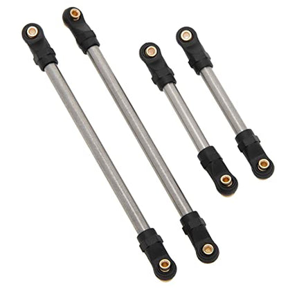 MEUS Racing SCX24 Links High Clearance Chassis Links Steering Links Set 10pcs 155mm Wheelbase for SCX24 Gladiator AXI00005 1/24 RC Crawler Car - size: 155mm