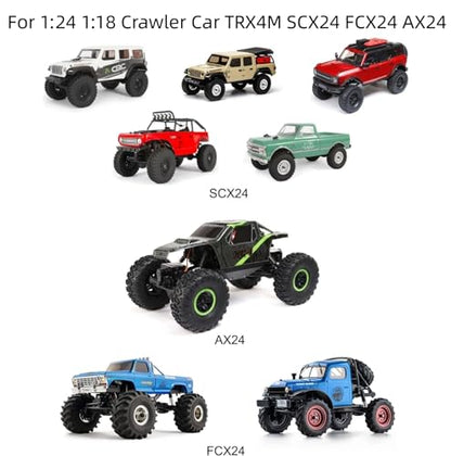 1.0 RC Silicone Rubber Insert Foam Fit 58-64mm 1/24 Crawler Wheels Tires Super Soft Waterproof 55 x 20mm for 1:24 1:18 Crawler Car Traxxas TRX4M SCX24 FCX24 AX24 Upgrades 4PCS (Red) - color: Red