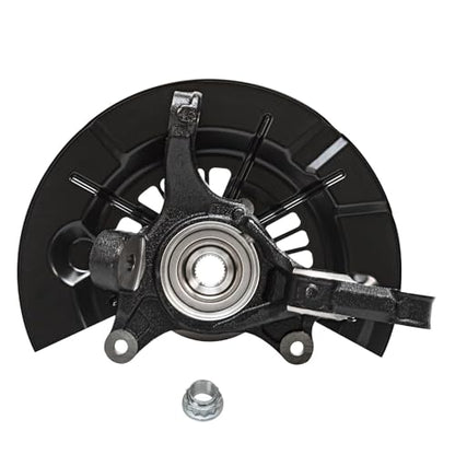 Detroit Axle - 2.5L Front 4pc Steering Knuckles Kit for 2012-2017 | Toyota Camry, 2 Steering Knuckles & Wheel Bearing Hubs 2 Outer Tie Rod Ends 2013 2014 2015 2016 Replacement - size: 4SU50407/Kit