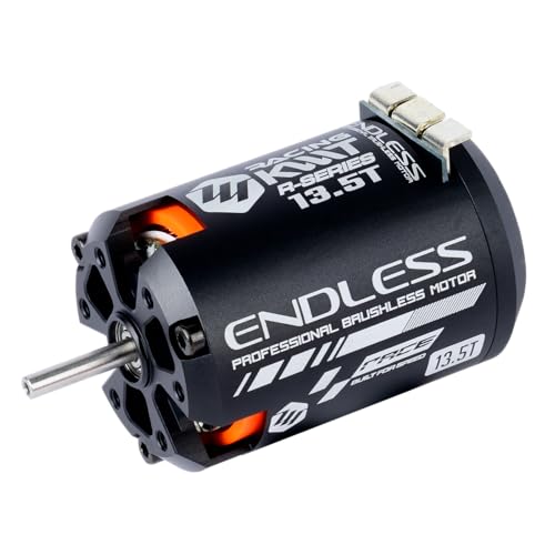 KWTRC Endless Brushless Motor, High-Torque & High-Efficiency RC Motor, Heat-Resistant, Lightweight Design, Compatible with 1/10 On-Road/Off-Road RC Race Cars (13.5T) - style: 13.5T