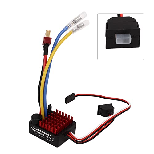 60A Brushed ESC for RC Car 540 550 Motor | Electronic speed controller, 60A continuous, for brushed 540/550 motor, AJL-6860-RTR