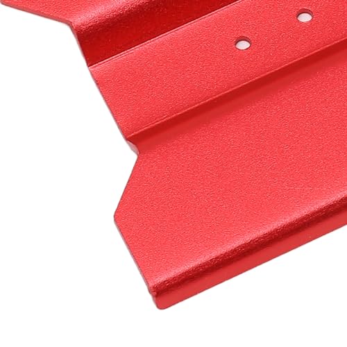 RC Car Repair Work Stand, Aluminum Alloy RC Car Stand with 360 Degree Rotation, Adjustable Height Work Station for 1/18 1/24 Scale Remote Control Cars Including SCX24, Measuring Sc (Red) - color: Red