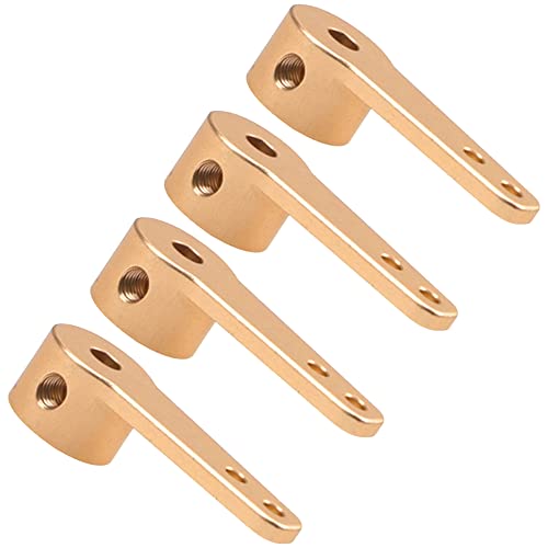 4PCS Aluminum RC Airplane Steering Servo Arm Horn Rocker Arms for RC Quadcopter Fixed Wing Parts (3mm) - size: 3mm