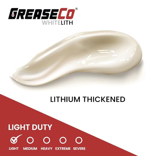White Lithium Squeeze Tube | Automotive Greases & Lubricants | Grease for Garage Door, Sliding Door, Hinge, Elliptical, Trailer | Hitch Ball Lubricant | NLGI 2 | 8oz | WhiteLith