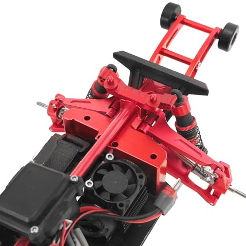 For Hyper Go For Mjx 14210 14209 H14BM Metal Steering Cup Upper Lower For Swing Arm Set Shock Tower Bracket Body Post RC Car Parts Replacement RC Car Upgrade Part(Red) - color: Red