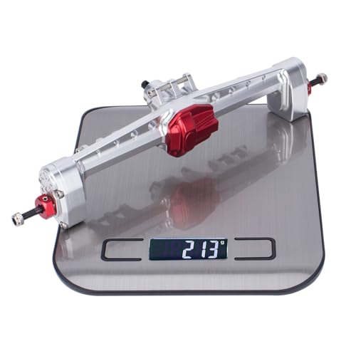SCX10 III Portal Axles, Aluminum Alloy Complete Front Rear Axle for Axial SCX10 III AXI03007 1/10 RC Crawler Upgrades (Silver) - color: Silver