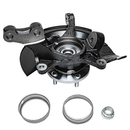 Detroit Axle - 2.4L 4pc Steering Knuckles Kit for 2004 2005 2006 | Toyota Camry, 2 Front Steering Knuckles & Wheel Bearing Hubs 2 Rear Wheel Bearing Hubs [Vehicle Built in USA, 4-Wheel ABS] - size: 4UW48659/Kit