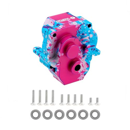 Splash Anodizing Aluminum Gearbox Housing Transmission Case for 1/18 TRX4M Defender Bronco F-150 High Trail Crawler Truck Upgrades