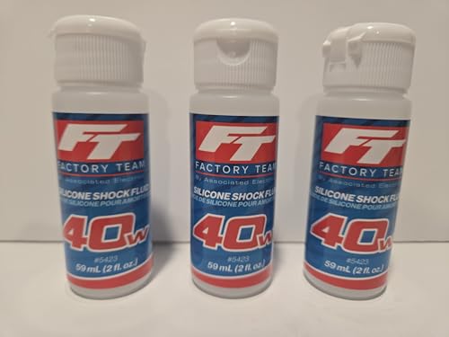 3 Pack Team ASSOCIATED 40WT 40 Weight Silicone Shock Oil Fluid for ARRMA LOSI RC CAR Truck