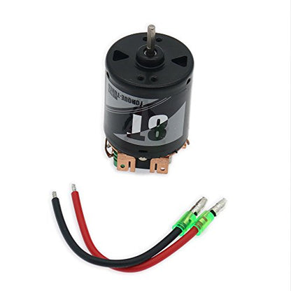 RCAWD RC Motor 540 8T Brushed Motor for 1/10 Redcat ARRMA Axial Slash HSP HPI Wltoys Kyoshosp, Carbon Electric Motor RC Scale Car Boat Short Course Crawler Truck