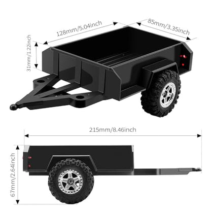 GLOBACT RC Trailer RC Crawler Accessories for 1/18 TRX4M Defender