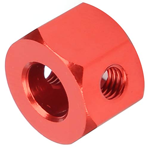 GOWENIC Aluminum Alloy RC Extension Adapter, Hub Combiner Coupler for 5mm to 12mm WPL D12 RC Truck, Wheel Hub Adapter for Car Upgrades (Red) - color: Red