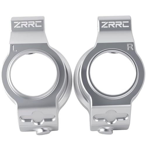 Unbreakable 7075 Aluminum Caster Blocks C-Hubs for Traxxas X-MAXX 8S, L&R C Hub Carrier Front Suspension Knuckle Mount Upgrade, CNC 7075 Alum., Replacement for Traxxas 7732 7832, Silver Finish - style: C-Hubs