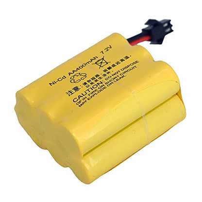 7.2V 400mAh NiCD Battery SM-2P Rev Male Plug for RC Model Buggy Car Truck Racing Speed Boat