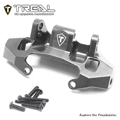 TREAL Aluminum 7075 Rear Upper Link Riser Mount for Axial Capra Currie F9 1/10 RC Crawler(Gray) - color: Gray