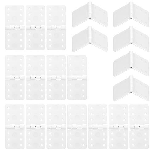 20 Pcs RC Plane Hinges, Remote Control Aircraft Hinges RC Plane Parts for Fixing Nylon Small Hinge Fixed Wing Model Airplane Square Loose-Leaf