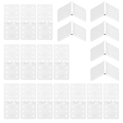 20 Pcs RC Plane Hinges, Remote Control Aircraft Hinges RC Plane Parts for Fixing Nylon Small Hinge Fixed Wing Model Airplane Square Loose-Leaf